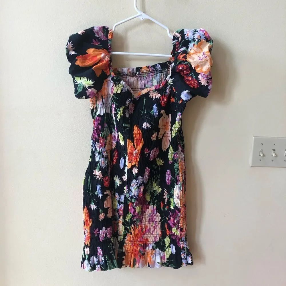 H&M SMOCKED OFF-THE-SHOULDER DRESS - Picture 8 of 10